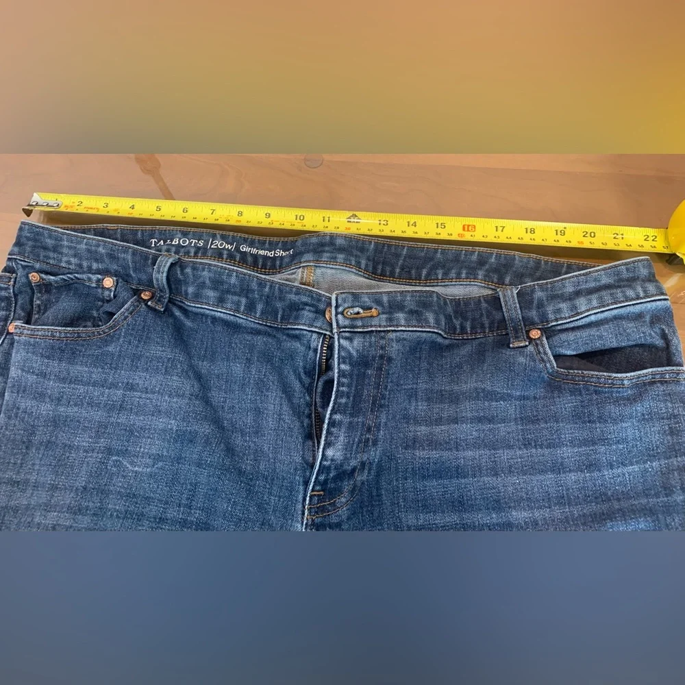 Talbots Blue Girlfriend Denim Shorts - Picture 2 of 5